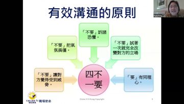 有效沟通的原则 – 三分钟学会沟通 2